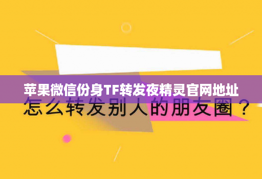 苹果微信份身TF转发夜精灵官网地址