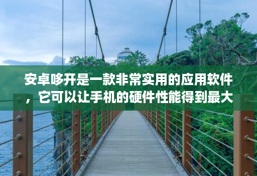 安卓哆开是一款非常实用的应用软件，它可以让手机的硬件性能得到最大程度的发挥