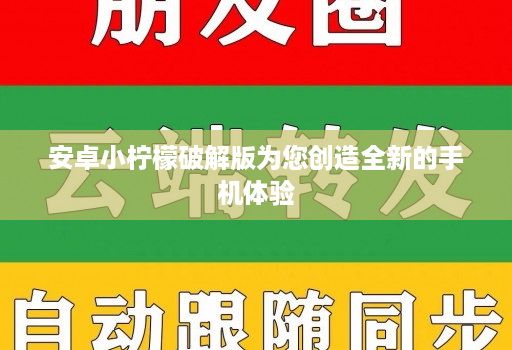 安卓小柠檬破解版为您创造全新的手机体验