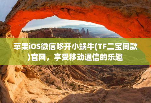 苹果iOS微信哆开小蜗牛(TF二宝同款)官网，享受移动通信的乐趣