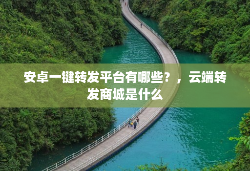 安卓一键转发平台有哪些？，<strong>云端转发</strong>商城是什么