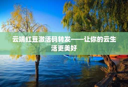 <strong>云端</strong>红豆激活码转发——让你的云生活更美好
