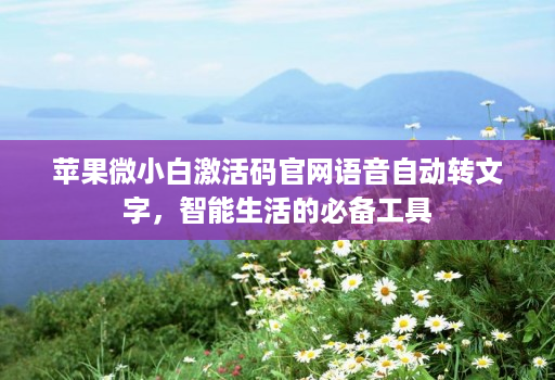 苹果微小白激活码官网语音自动转文字，智能生活的必备工具