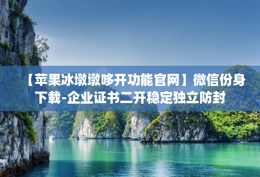 【苹果冰墩墩哆开功能官网】微信份身下载-企业证书二开稳定独立防封