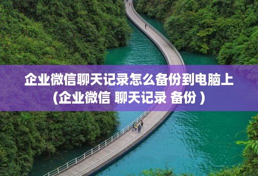 企业微信聊天记录怎么备份到电脑上(企业微信 聊天记录 备份 )