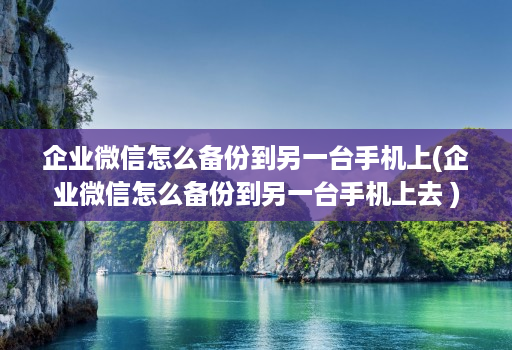 企业微信怎么备份到另一台手机上(企业微信怎么备份到另一台手机上去 )