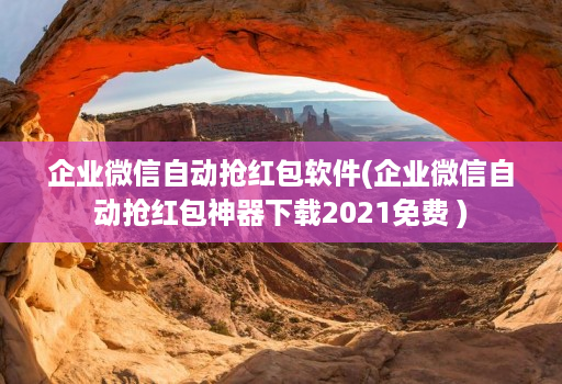 企业微信自动抢红包软件(企业微信自动抢红包神器下载2021免费 )