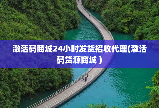 激活码商城24小时发货招收代理(激活码货源商城 )