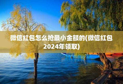 微信红包怎么抢最小金额的(微信红包2024年领取)