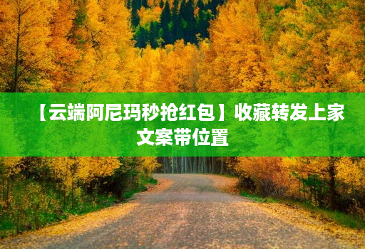 【云端阿尼玛秒抢荭包】收藏转发上家文案带位置