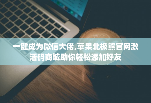 一键成为微信大佬,苹果北极熊官网激活码商城助你轻松添加好友