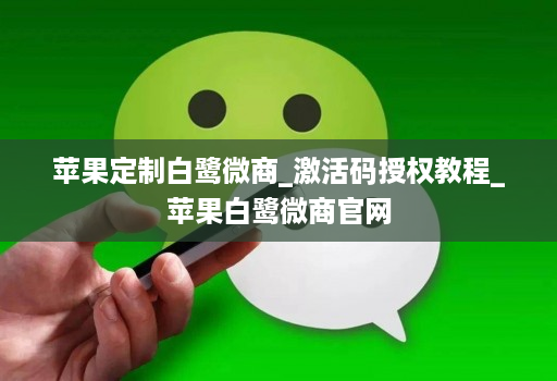 苹果定制白鹭微商_激活码授权教程_苹果白鹭微商官网