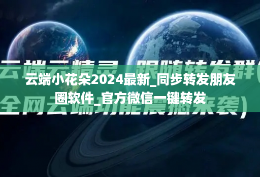 云端小花朵2024最新_同步转发朋友圈软件_官方微信一键转发