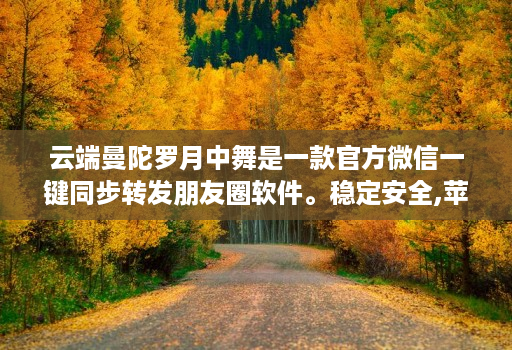 云端曼陀罗月中舞是一款官方微信一键同步转发朋友圈软件。稳定安全,苹果、安卓、华为手机通用