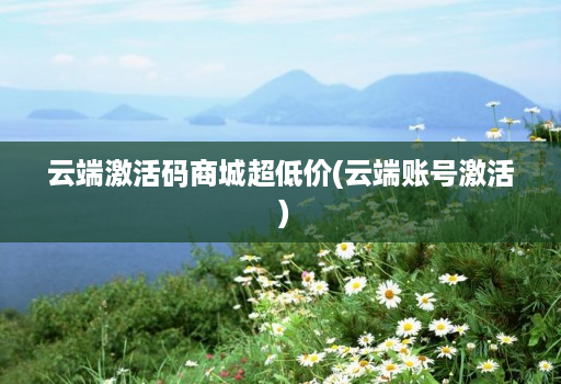 云端激活码商城超低价(云端账号激活 )