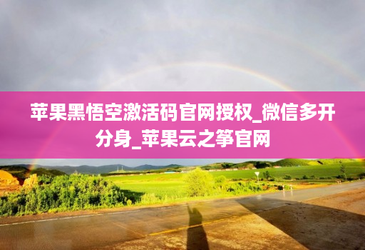 苹果黑悟空激活码官网授权_微信多开分身_苹果云之筝官网
