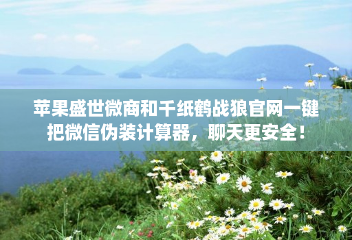 苹果盛世微商和千纸鹤战狼官网一键把微信伪装计算器，聊天更安全！
